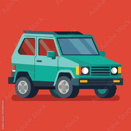 SUV car illustration  vector