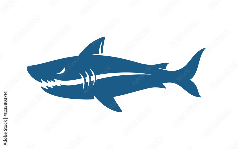 Shark Danger illustration icon design Template Vector Shark Danger illustration icon design Template Vector