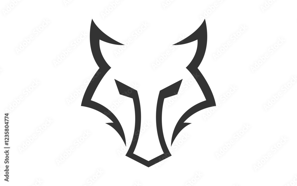 Wolf Head Template vector illustration template Wolf Head Template vector illustration template