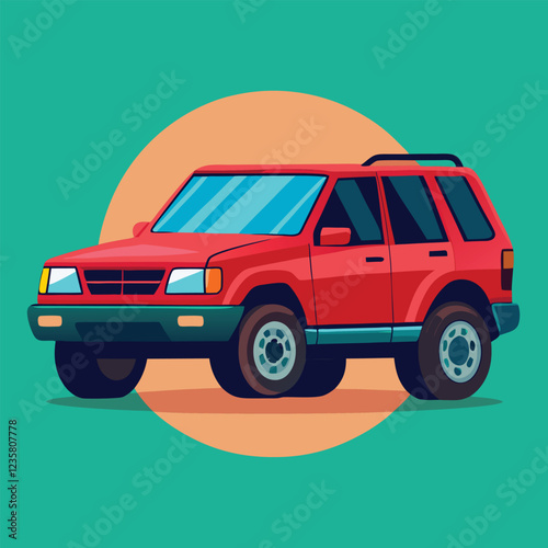 SUV car illustration  vector