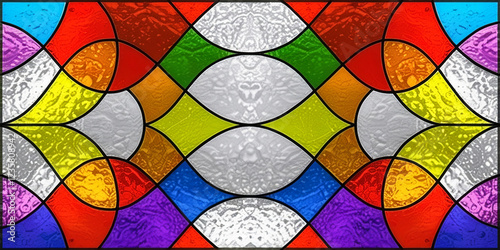 A High Resolution Of Frosted Glass Decor Design of Multi colour