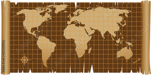 creative world map design vector