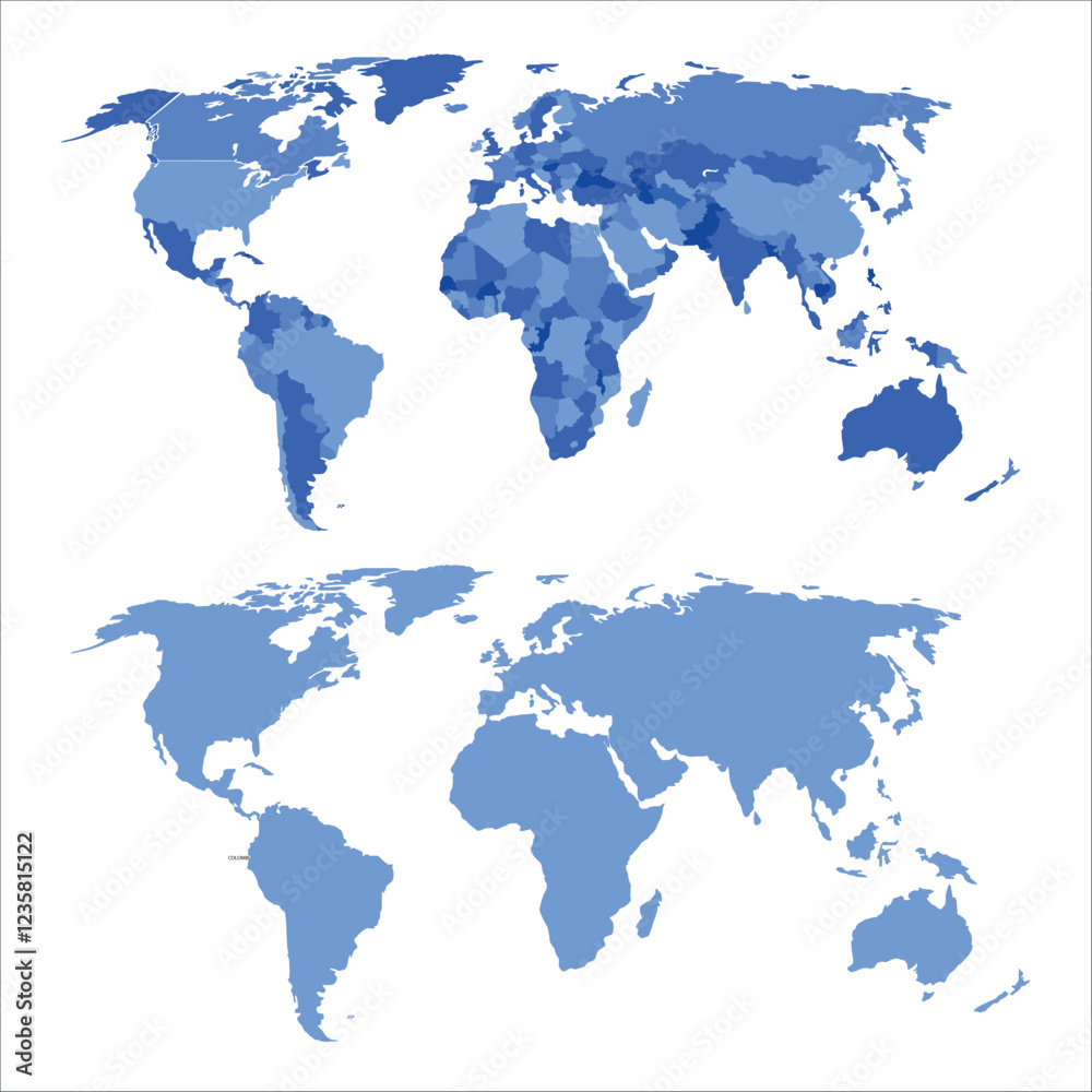 Fototapeta premium creative world map design vector