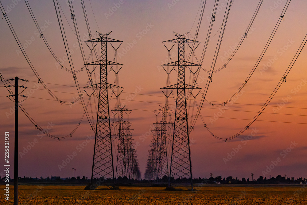 Fototapeta premium Power Lines