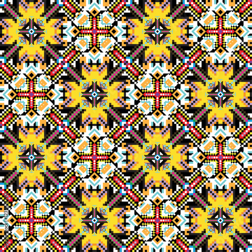Bright abstract geometric seamless pattern in graffiti style. Quality vector illustration for your design (28).eps