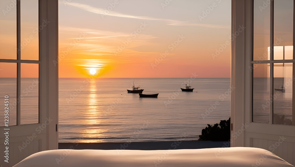 Fototapeta premium sunset on the sea