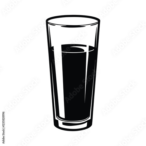 highball glass silhouette 