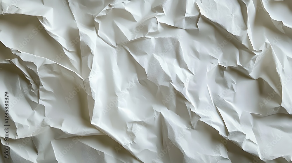 Obraz premium wrinkled white paper background 