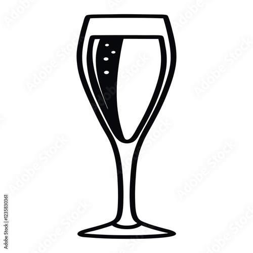 champagne flute silhouette