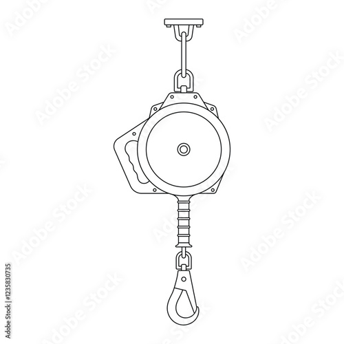 Hand drawn kids drawing vector illustration fall arrest block cartoon isolated