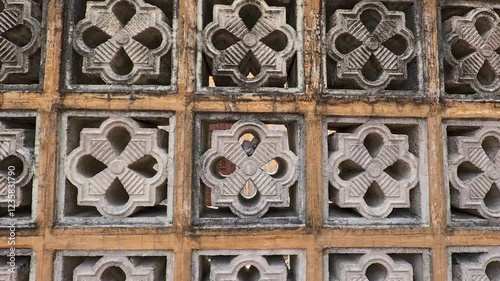 Intricate Pattern of Concrete Wall Design Blocks