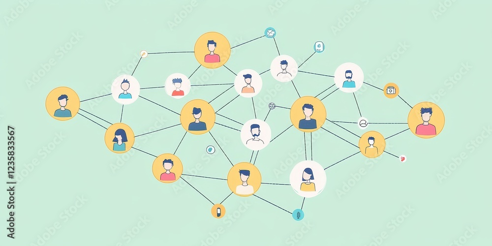 custom made wallpaper toronto digitalA Network Graph Illustrating Interconnected Individuals