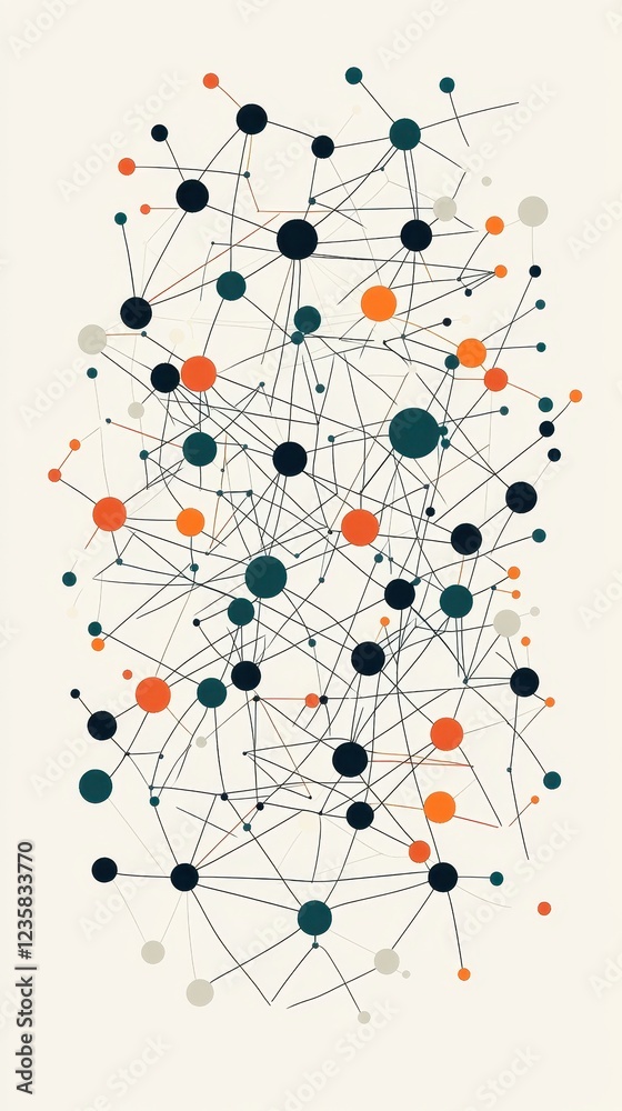 Abstract Network Nodes Connected By Lines Abstract Network Nodes Connected By Lines