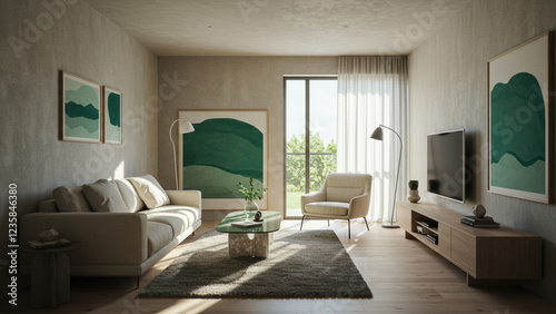 Contemporary and cozy interior design