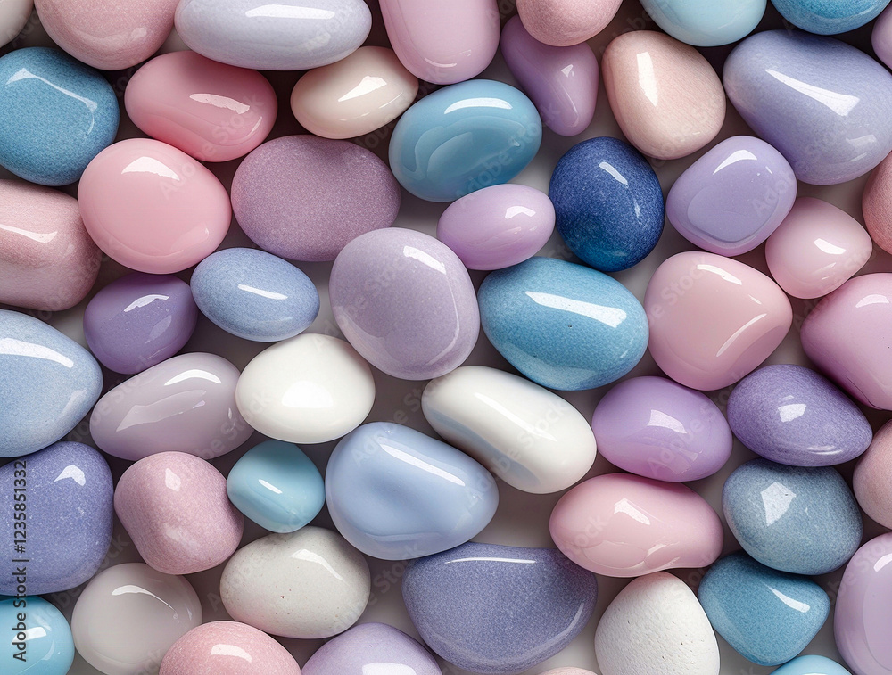 Multicoloured stone pabble of reverside Multicoloured stone pabble of reverside