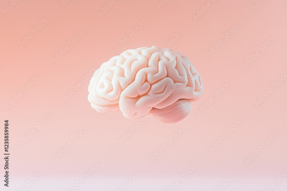 simple and elegant gradient background with floating abstract brain shape offering clean and modern design for psychology simple and elegant gradient background with floating abstract brain shape offering clean and modern design for psychology