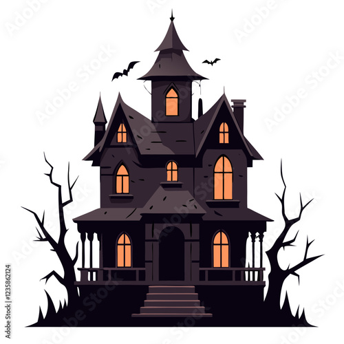 Haunted house background