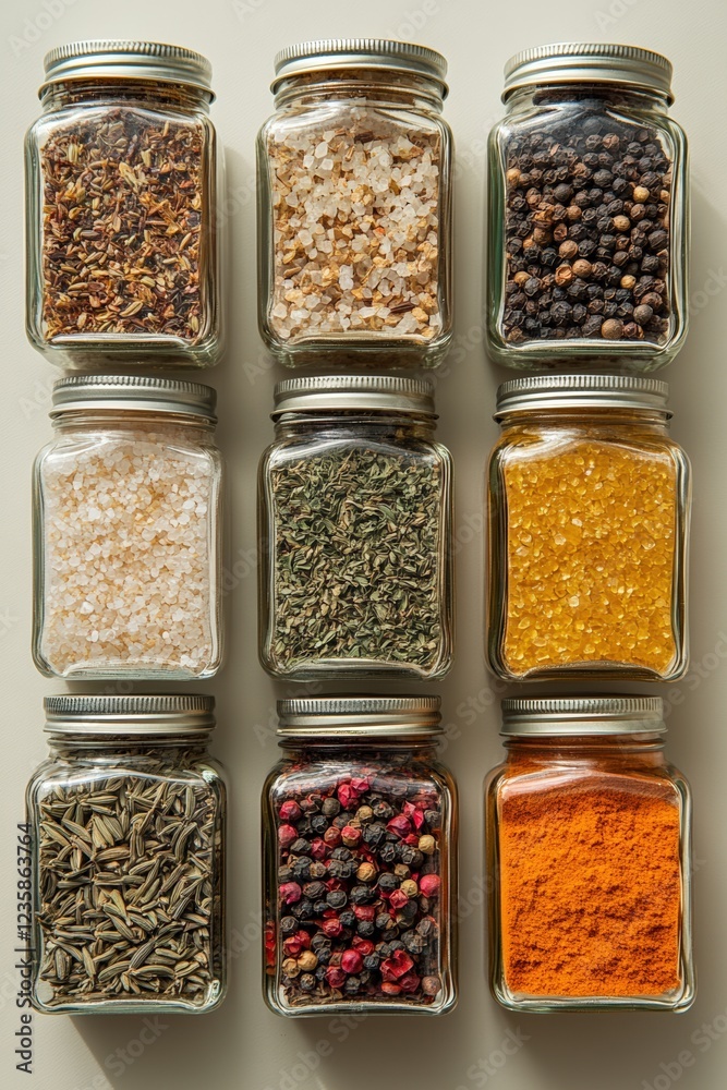 Exploring diverse spices and herbs kitchen food indoor close-up culinary Exploring diverse spices and herbs kitchen food indoor close-up culinary