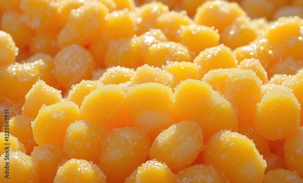Delicious golden-orange sweet dessert bites Delicious golden-orange sweet dessert bites