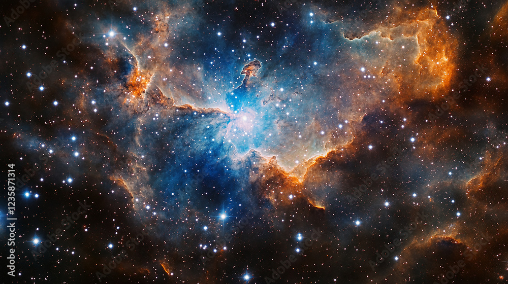 Obraz premium Cosmic Galaxy Swirl Wallpaper