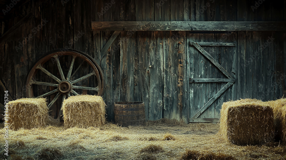 Obraz premium old wooden barn