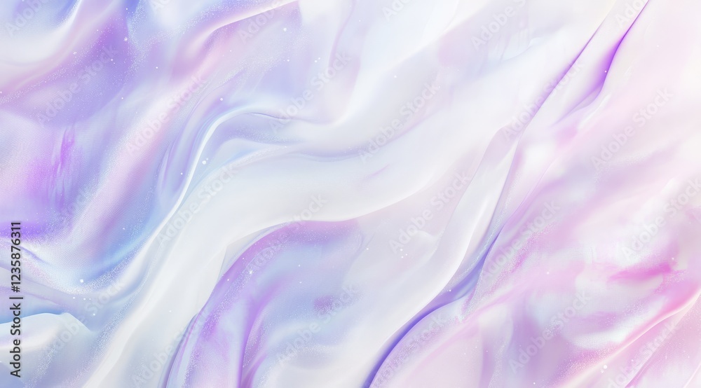 Pastel iridescent fabric waves, galaxy background, design texture Pastel iridescent fabric waves, galaxy background, design texture