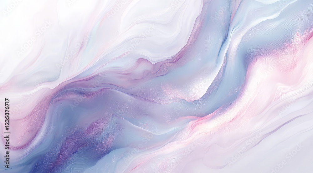 Pastel marble swirls, fluid art, white background, design texture Pastel marble swirls, fluid art, white background, design texture