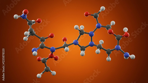 The arrangement of molecules