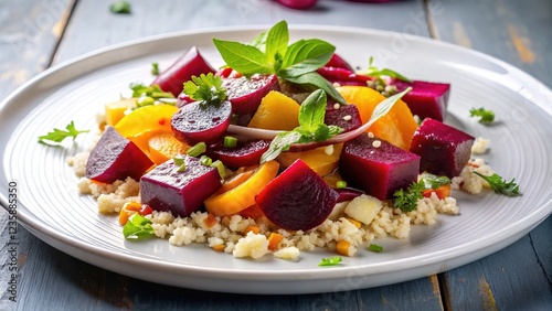 Heirloom Beetroot and Quinoa Salad: A Colorful Culinary Creation photo