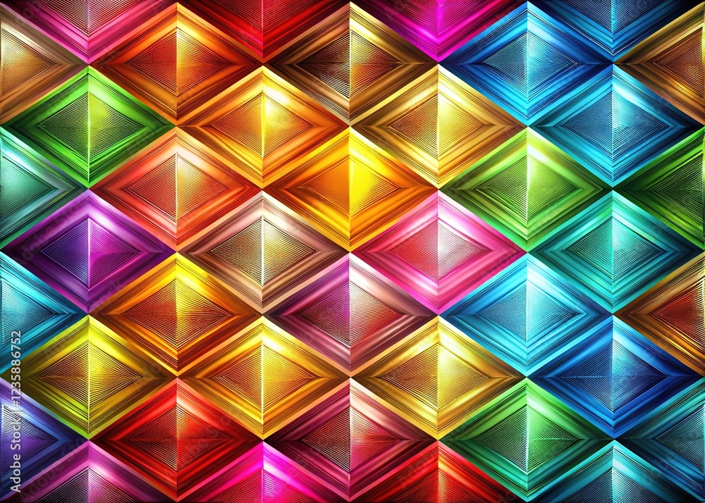 Metallic Patterns in Vibrant Hues