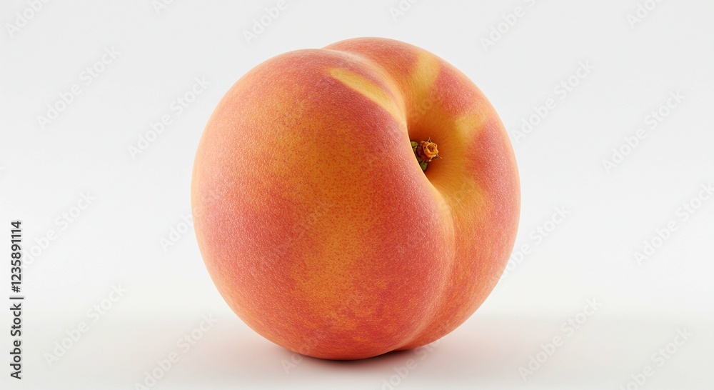 Juicy Ripe Peach Fruit Studio Shot Close up Vibrant Color Healthy Eating Juicy Ripe Peach Fruit Studio Shot Close up Vibrant Color Healthy Eating