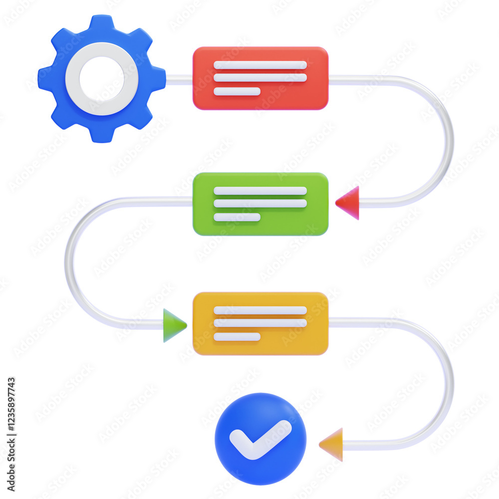 PNG 3D Iteration Icon Isolated on a White Background PNG 3D Iteration Icon Isolated on a White Background