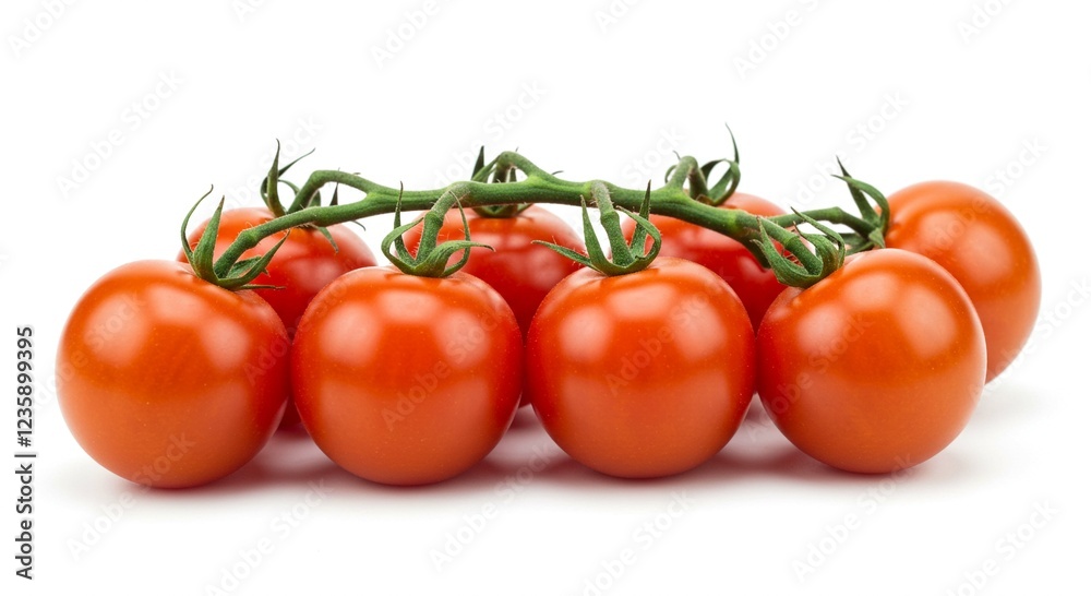 Fresh Red Tomatoes on the Vine Ripe Cluster of Tomatoes Organic Produce Healthy Food Fresh Red Tomatoes on the Vine Ripe Cluster of Tomatoes Organic Produce Healthy Food