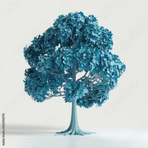 balsa tree isolated on white background