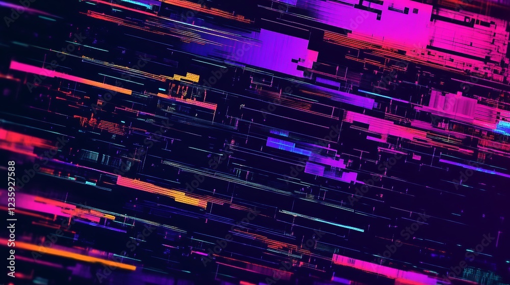 Abstract glitch art background with vibrant colors Abstract glitch art background with vibrant colors