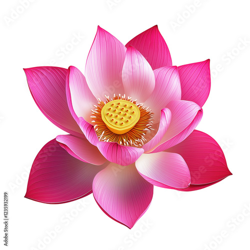 transparent PNG image of Pink lotus flower. .Beautiful lotus flower. .Lotus blossom .Water lily.