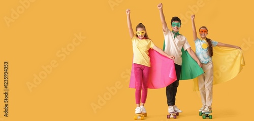 Children dressed as superhe...