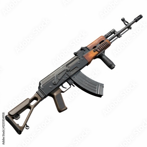 assault rifle sig sg 550 isolated on white background