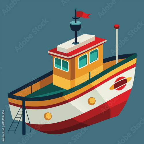 Boat Design Illustration Vector