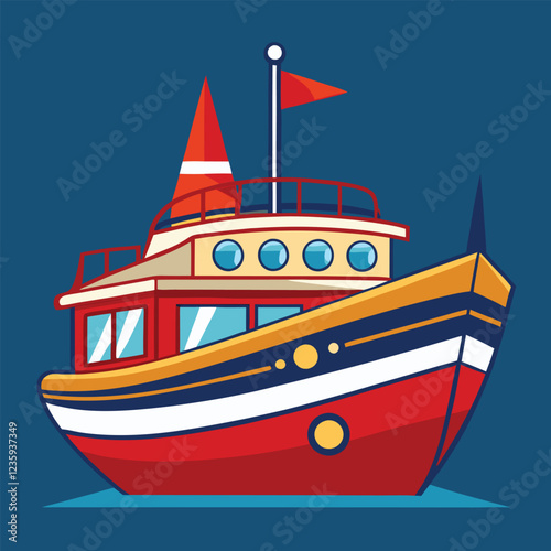 Boat Design Illustration Vector