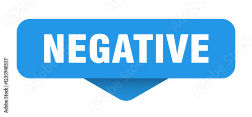 negative sticker. negative sign on transparent background