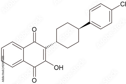 Chemical Structure of Atovaquone