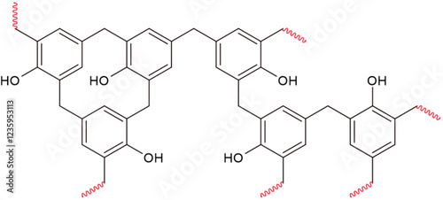 Chemical Structure of Bakelite -  A high performance polymer