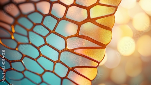 wing wildlife Butterfly wings with intricate patterns and vibrant colors, close up, showcasing the diversity of nature photo