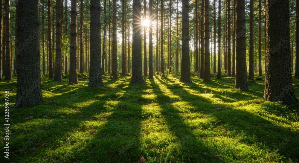 morning in the forest