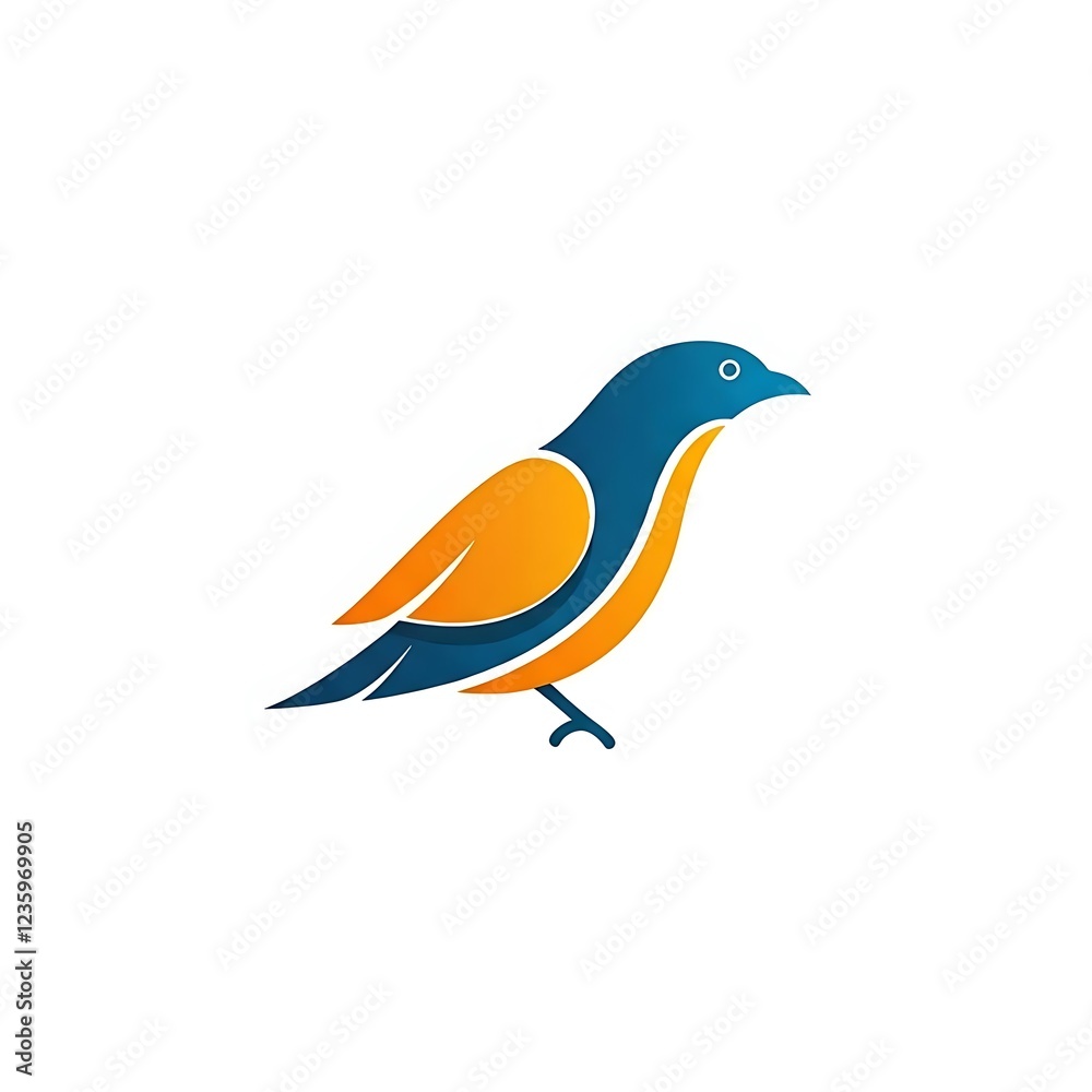 Obraz premium Bird logo with vactor image white background