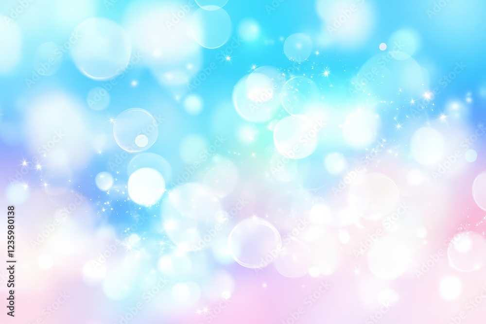 Fototapeta premium Soft Pastel Background in Blue and Pink Shades with Blurred Bokeh Effect for Creative and Artistic Use