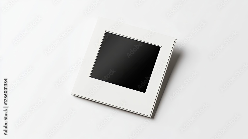 Isolated blank white polaroid photo frame with tape isolated on transparent background. Isolated blank white polaroid photo frame with tape isolated on transparent background.