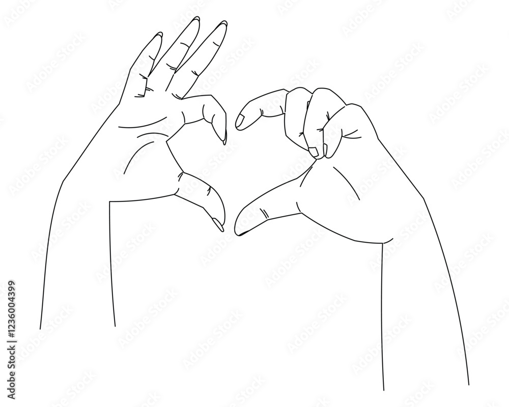 Fototapeta premium hand lineart