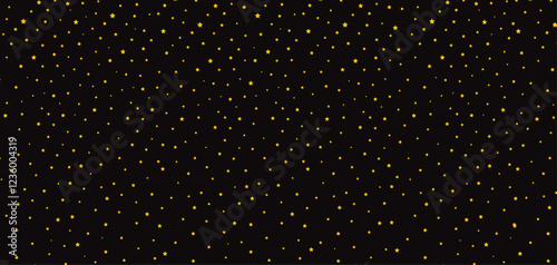 High quality Night sky with golden stars background. galaxy with stardust and bright shining stars. vector illustration.